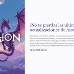 1 No te pierdas las ultimas actualizaciones de Aion