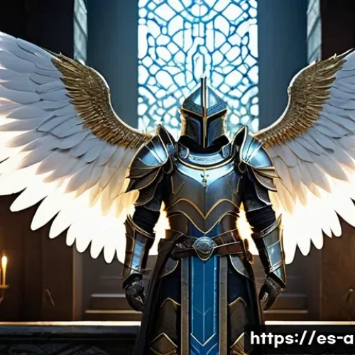 Home 32 아이온 고급 인던 공략 - **Prompt 1: The Valiant Daeva's Preparation**
"A majestic male Daeva, with large, intricately fe...