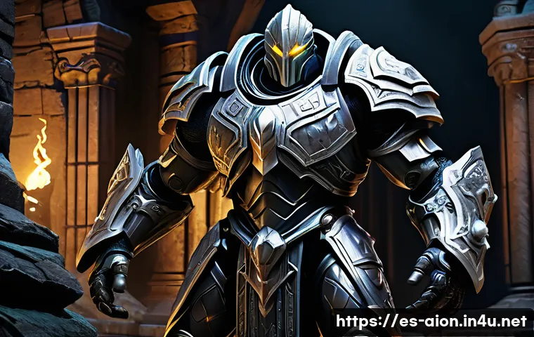 아이온 보스 몬스터 패턴 - **Prompt 1: Observing the Ancient Sentinel's Dance**
    "A lone Daeva, specifically an Aion Assassi...